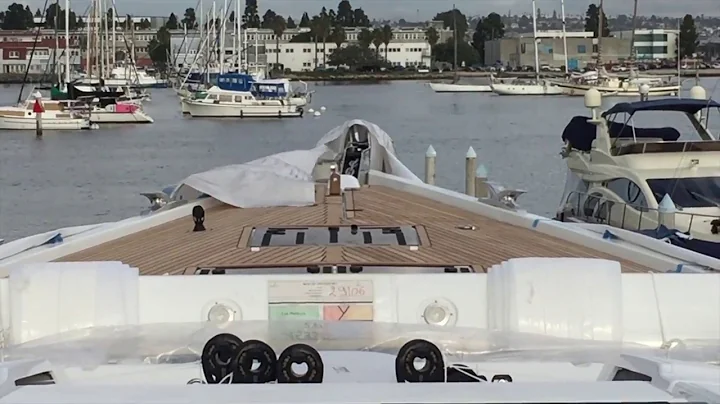 Jeanneau 64 Yacht First look after being offloaded from Freighter By Ian Van Tuyl