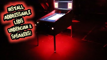 Virtual Pinball: how to install under cabinet and speaker grill addressable leds!