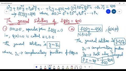 Higher Order Differential Equations Chapter - To find Complementary Function of f(D)y =0, Problems.