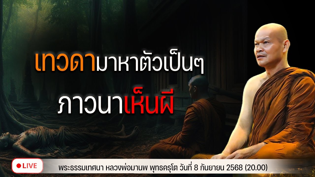 เทวดามาหาตัวเป็นๆ ภาวนาเห็นผี  8/9/2568(20.00)