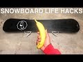 10 SNOWBOARD LIFE HACKS!