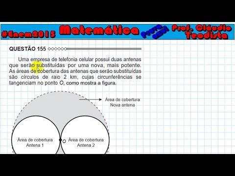 Enem 2015: Uma empresa de telefonia celular possui duas antenas que