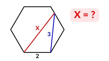 Math Olympiad Geometry Problem | Find the length X in the regular hexagon