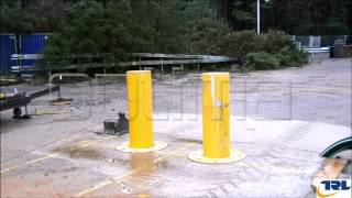 PAS 68:2010 CRASH TESTED OPTIMA HRB-HS-CT SERIES RETRACTABLE BOLLARD - Pre test
