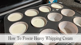 How To Freeze Heavy Whipping Cream How To Freeze Heavy Whipping Cream
