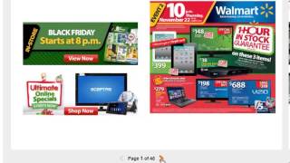 Walmart 2012 Black Friday Ad Deals