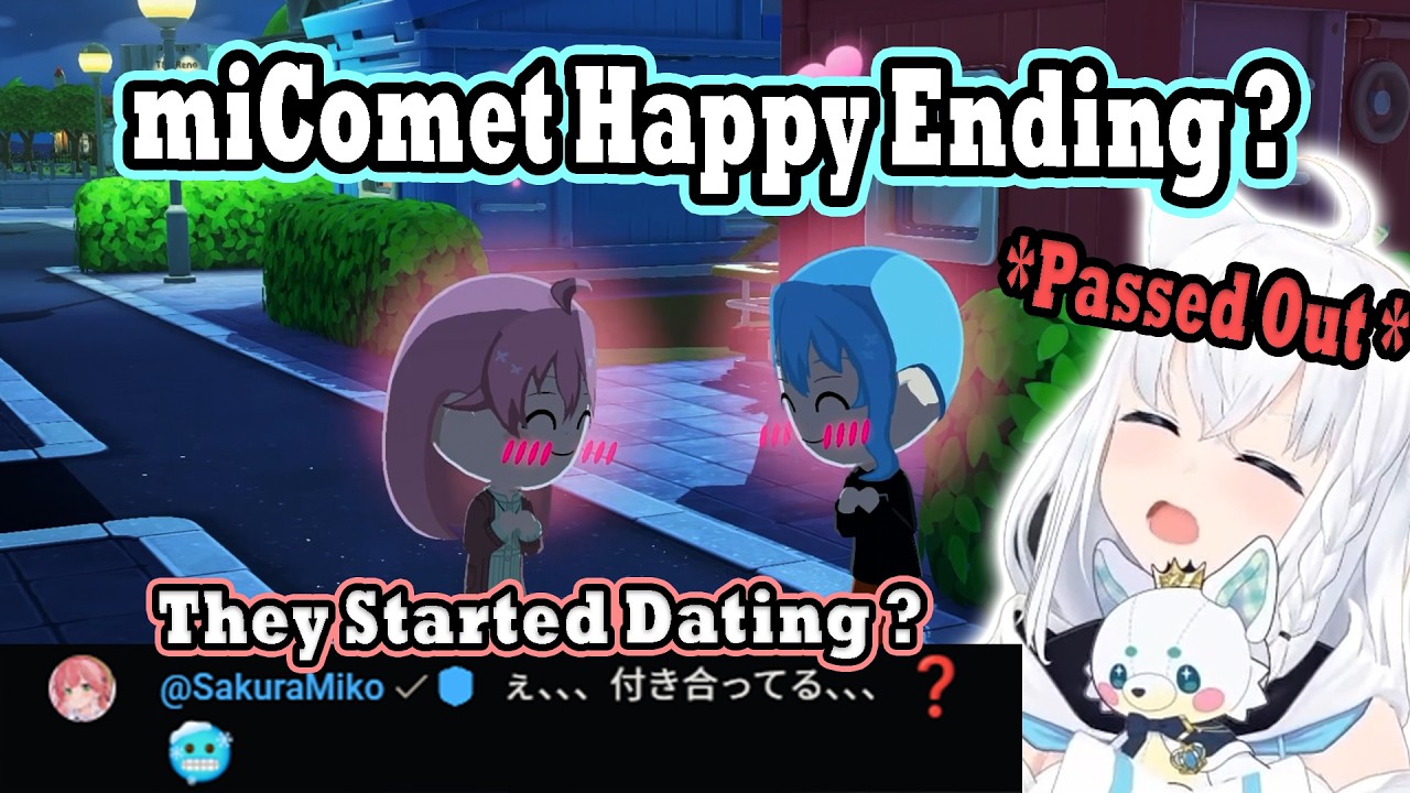 Fubuki Went Crazy When Miko Confess Her Love to Suisei in Tomodachi life