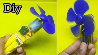How To Make 2 mini Fan From DC Motor | At Home | Science Project |Gear Project with Danial