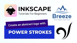 Create an abstract logo using power strokes in Inkscape