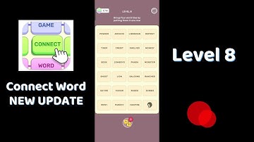 🔠 Connect Word Level 8 Walkthrough 🧩 | Step-by-Step Word Puzzle Solution | SolutionGuruji