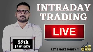 Live Intraday Trading Today  | Bank Nifty Live Analysis | Nifty Today Analysis Live | 29th January