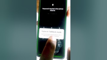 turn off talkback mode #shorts