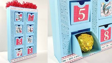 Advent Calendar with Swing Drawers Tutorial | Simply Made Crafts