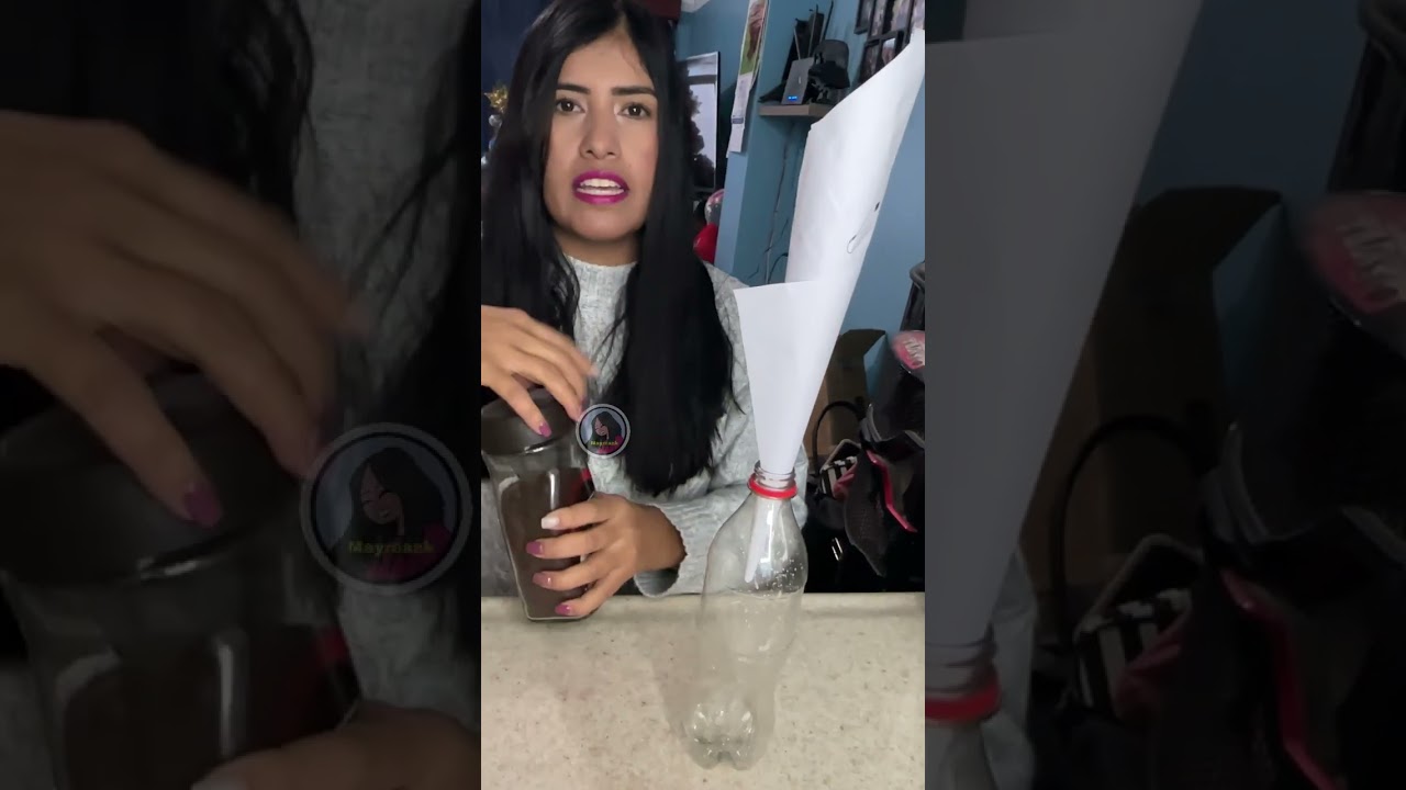 ☕Cafe espumoso con una botella de platico😲