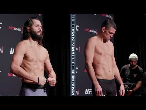 Ufc 244 Weigh Ins Jorge Masvidal Nate Diaz Make Weight Mma Fighting