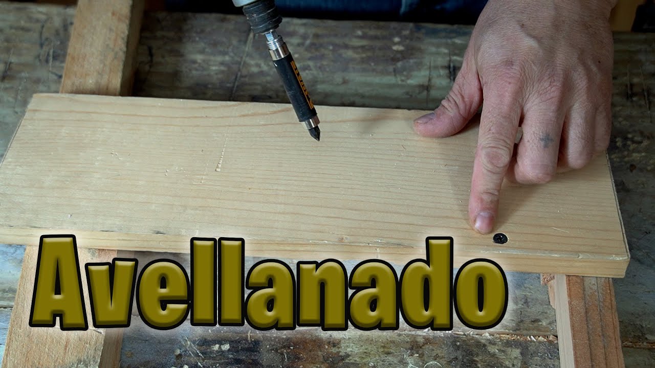 AVELLANADOR 👷 - Su función es para avellanar, hacer un hueco y