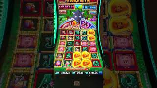 Huff & Even more Puff Golden Buzzsaw!!! #slots #gambling #huffnpuff #slotmachine #casino #bonus