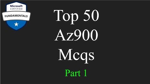 Top 50 Az900 MCQs Part 1