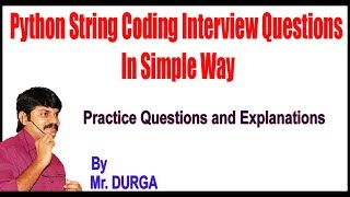 Python String Coding Interview Questions In Simple Way screenshot 4