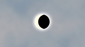 A total solar eclipse, created entirely in Photoshop: