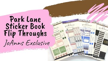 Flip Through of Four of the Park sticker books exclusive to JoAnns with Judi of JLBCrafts