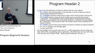 2013 Day2P21 LoB: ELF Program (Segment) Headers
