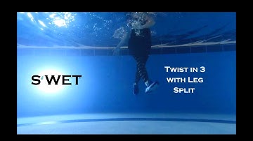 Twist in 3 with Leg Split | Dynamic Aqua Fitness Move!