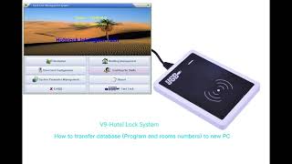 Hotelock. How to transfer database of V9 hotel lock software to New PC. screenshot 1