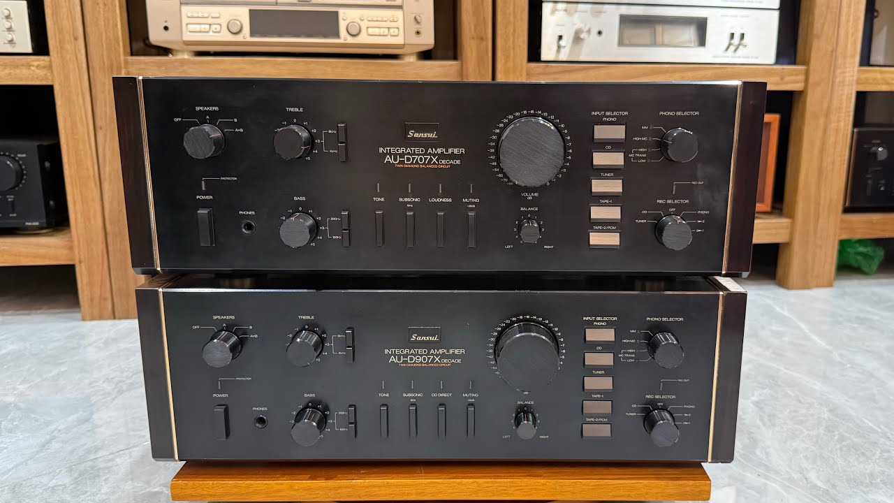 Sansui AU-D707X Decade & 907X Decade Amplifiers 👉 Hand-Picked