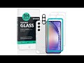 Samsung Galaxy A54 5G Tempered glass ibywind Protector- Easy Install Kit And Camera Lens Protector