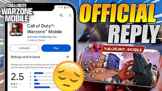 😍FINALLY, VALORANT MOBILE OFFICIAL REPLY || WARZONE MOBILE TAKING CHINESE DEVELOPER HELP?