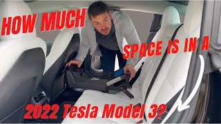 How much space is there in a 2022 Tesla Model 3 Performance?