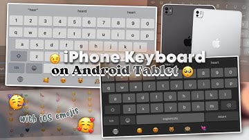 iPhone Style iOS Keyboard for Android Tablet (like iPad)