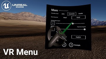 Simple Menu for Virtual Reality with UMG in Unreal Engine