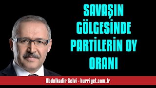 Abdulkadi̇r Selvi̇ Savaşin Gölgesi̇nde Parti̇leri̇n Oy Orani - Sesli̇ Makale Di̇nle