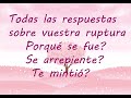 ⚡💔 PORQUÉ SE FUE? HUBO OTRA,?TE MINTIÓ? TAROT DEL AMOR