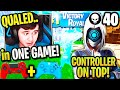 REET Qualifies in ONE GAME w 40 KILLS! Controller TRIO Destroys EVERYONE! (Fortnite)