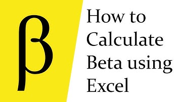 How to calculate Beta Using Excel | Financial Statistics