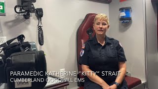 Sirens for Service features Katherine "Kitty" Strait with Cumberland Goodwill EMS