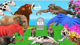 Cartoon animal battel video