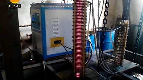 Induction hardening machine for Chain