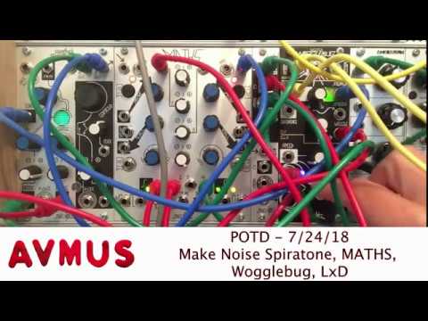 Patch of the Day - Make Noise Maths, LxD, Wogglebug, and Telharmonic (Spiratone)