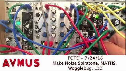 Patch of the Day - Make Noise Maths, LxD, Wogglebug, and Telharmonic (Spiratone)