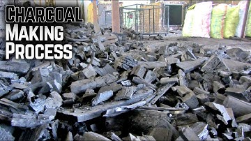 The Process Of Making Charcoal | Charcoal Processing Factory In Iran