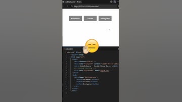 🔥 CSS Social Media Buttons – Smooth Hover Effects! #webdevelopment #coding #hovereffect #shorts