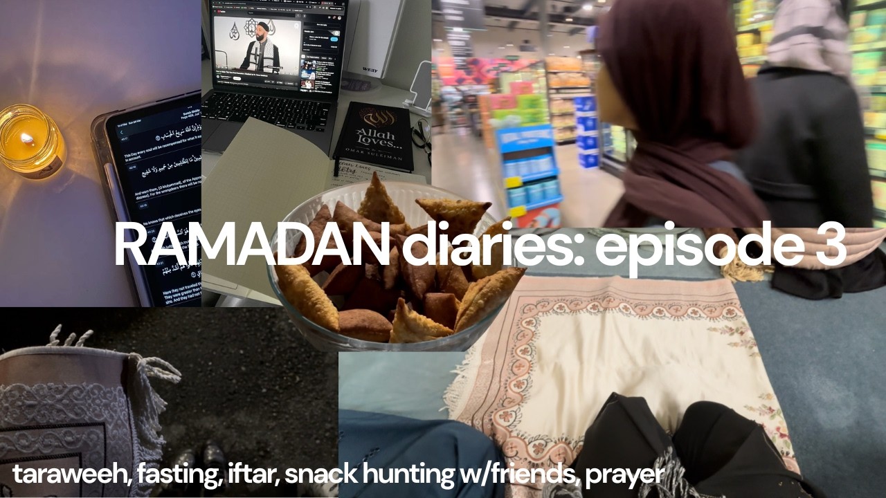 Ramadan DIARIES: Episode 3 | praying, iftar, snacks w/friends, quran!