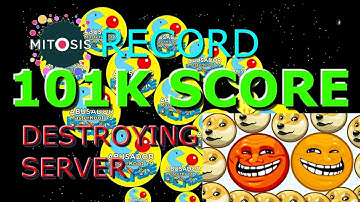 Mitosis (Agario 2.0) +101000 Score in a Public Server