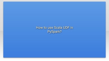 How to use Scala UDF in PySpark?
