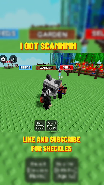 I GOT SCAM 😭 IN GROW A GARDEN 🏡 #growagarden #shorts