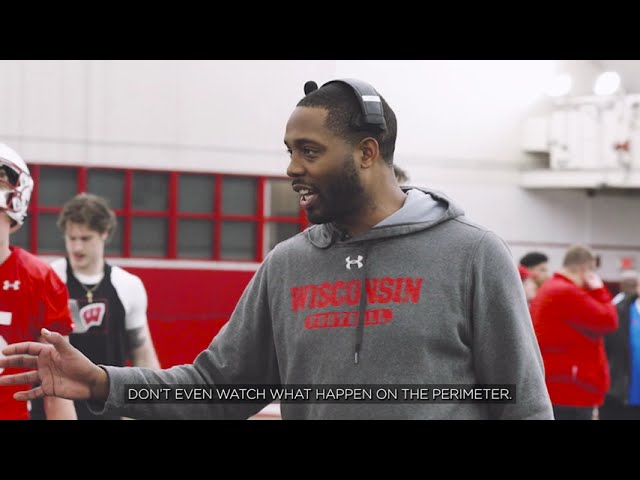 Wisconsin Football: (WI)red with Coach Guiton class=